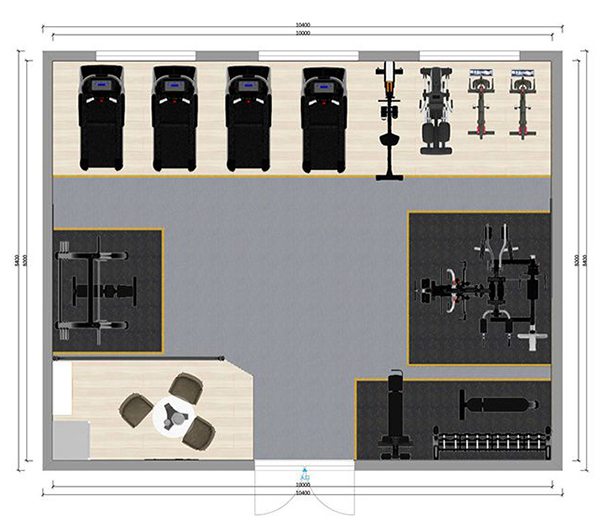 80平方健身房配置方案-广西开元体育健身器材有限公司 80平方健身房配置方案-广西开元体育健身器材有限公司